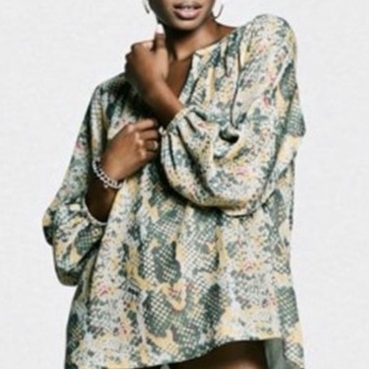 Isabel Marant Silk Snake Print Top
